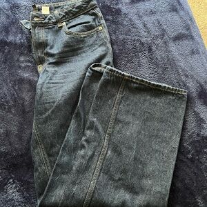 H&M Women's Dark Blue Flare Jeans